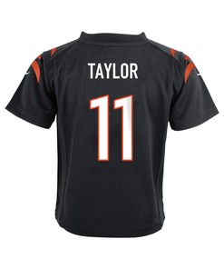 Trent Taylor 11 Cincinnati Bengals Super Bowl LVII Champions Youth Game Jersey - Black