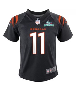 Trent Taylor 11 Cincinnati Bengals Super Bowl LVII Champions Youth Game Jersey - Black
