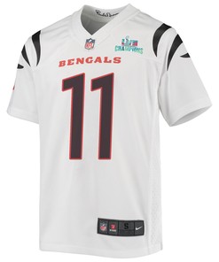 Trent Taylor 11 Cincinnati Bengals Super Bowl LVII Champions Youth Game Jersey - White