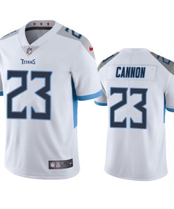 Trenton Cannon 23 Tennessee Titans White Vapor Limited Jersey