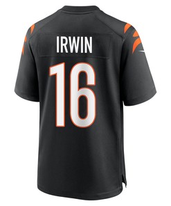 Trenton Irwin 16 Cincinnati Bengals Super Bowl LVII Champions Men Game Jersey - Black
