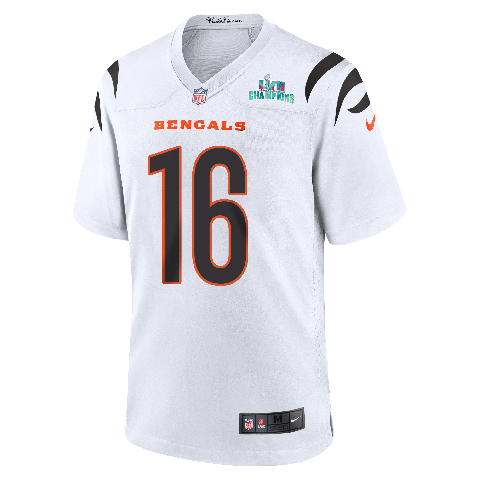Trenton Irwin 16 Cincinnati Bengals Super Bowl LVII Champions Men Game Jersey - White