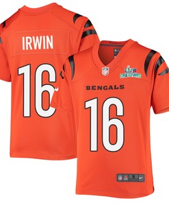 Trenton Irwin 16 Cincinnati Bengals Super Bowl LVII Champions Youth Alternate Game Jersey - Black