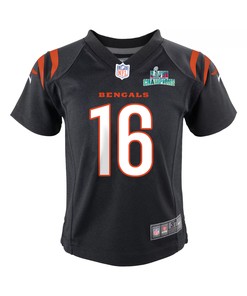 Trenton Irwin 16 Cincinnati Bengals Super Bowl LVII Champions Youth Game Jersey - Black