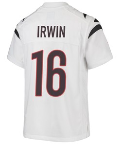 Trenton Irwin 16 Cincinnati Bengals Super Bowl LVII Champions Youth Game Jersey - White