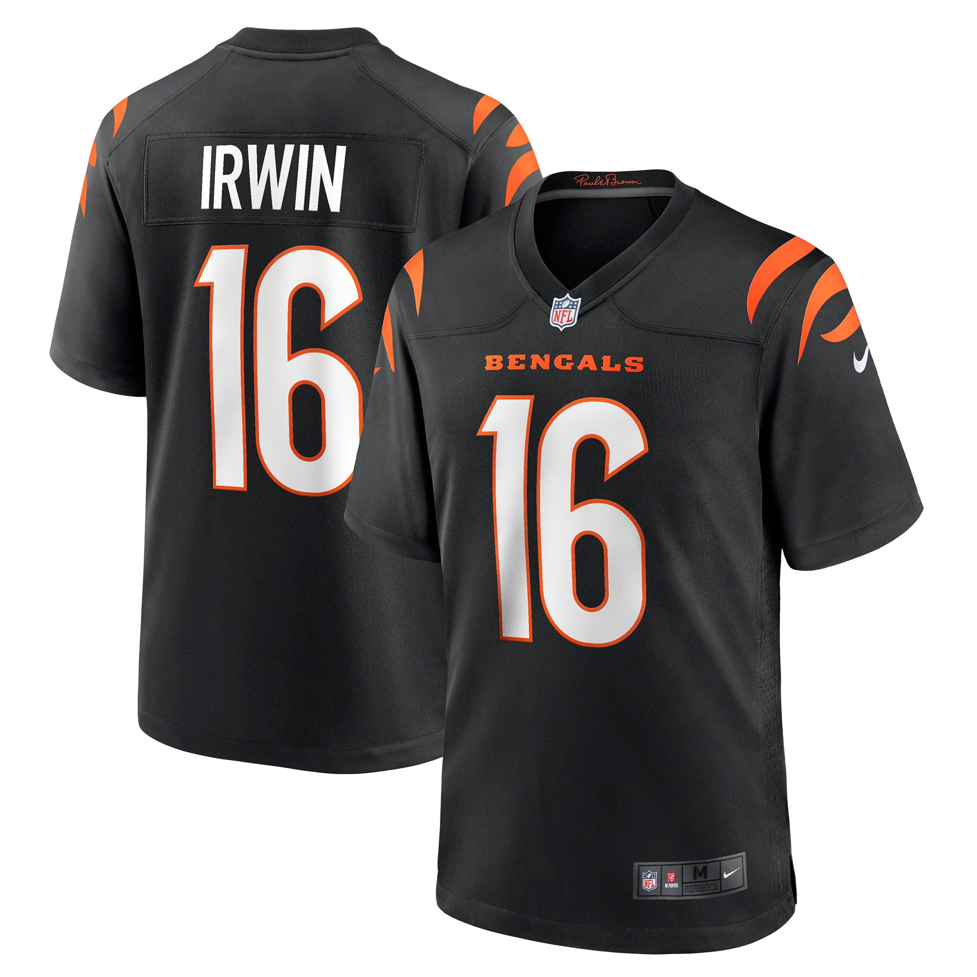 Trenton Irwin Cincinnati Bengals Game Player Jersey - Black Nfl