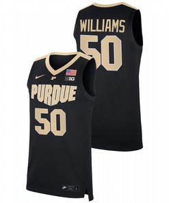 Trevion Williams 50 Purdue Boilermakers 2023 College Basketball Men Jersey - Black