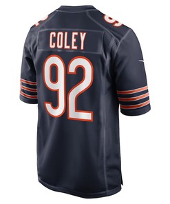 Trevon Coley Chicago Bears Game Player Jersey - Navy