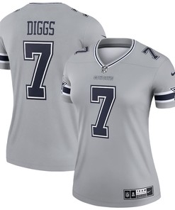 Trevon Diggs 7 Dallas Cowboys Women's Inverted Legend Jersey - Silver