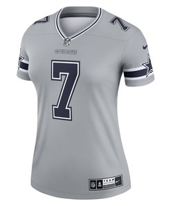 Trevon Diggs 7 Dallas Cowboys Women's Inverted Legend Jersey - Silver