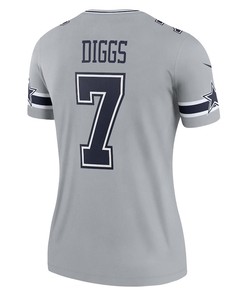 Trevon Diggs 7 Dallas Cowboys Women's Inverted Legend Jersey - Silver