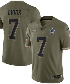 Trevon Diggs Dallas Cowboys 2022 Salute To Service Limited Jersey - Olive