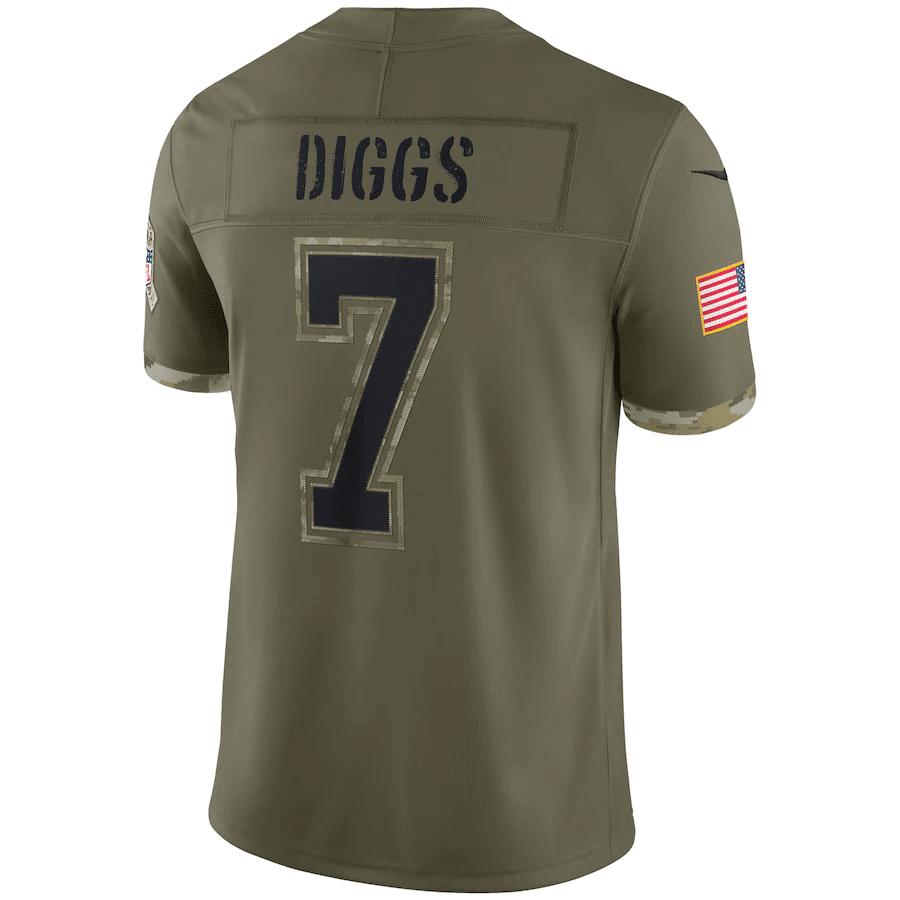 Trevon Diggs Dallas Cowboys 2022 Salute To Service Limited Jersey - Olive