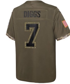 Trevon Diggs Dallas Cowboys 2022 Salute To Service Player Limited Jersey - Olive