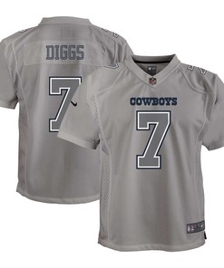 Trevon Diggs Dallas Cowboys Youth Atmosphere Game Jersey - Gray