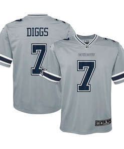 Trevon Diggs Dallas Cowboys Youth Inverted Game Jersey - Gray