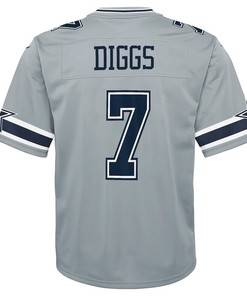 Trevon Diggs Dallas Cowboys Youth Inverted Game Jersey - Gray
