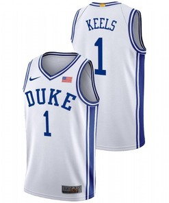 Trevor Keels 1 Duke Blue Devils 2023 Home Class Men Jersey - White