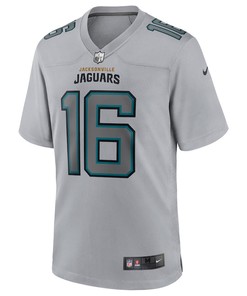 Trevor Lawrence Jacksonville Jaguars Atmosphere Fashion Game Jersey - Gray