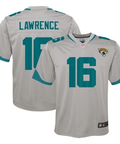 Trevor Lawrence Jacksonville Jaguars Inverted Team Game Jersey - Silver Nfl
