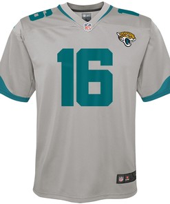 Trevor Lawrence Jacksonville Jaguars Youth Inverted Team Game Jersey - Silver