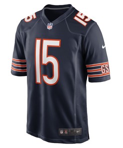 Trevor Siemian Chicago Bears Game Player Jersey - Navy