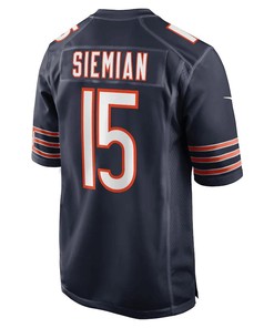 Trevor Siemian Chicago Bears Game Player Jersey - Navy