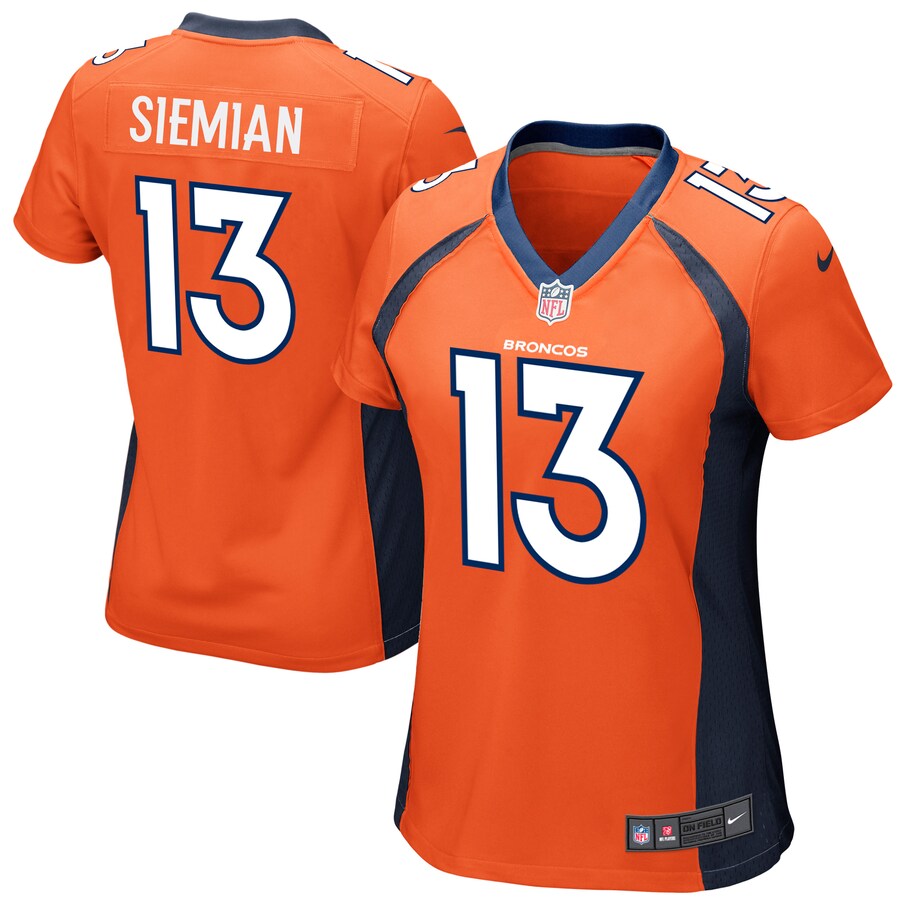Trevor Siemian Denver Broncos Nike Womens Game Jersey - Orange