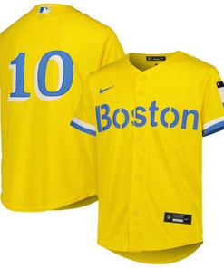 Trevor Story 10 Boston Red Sox Youth City Connect Jersey - Gold