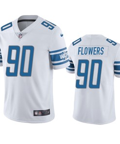 Trey Flowers Detroit Lions White Vapor Limited Jersey