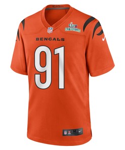 Trey Hendrickson 91 Cincinnati Bengals Super Bowl LVII Champions Men Alternate Game Jersey - Orange
