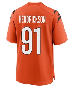 Trey Hendrickson 91 Cincinnati Bengals Super Bowl LVII Champions Men Alternate Game Jersey - Orange