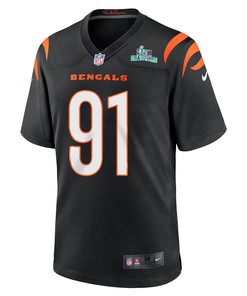 Trey Hendrickson 91 Cincinnati Bengals Super Bowl LVII Champions Men Game Jersey - Black