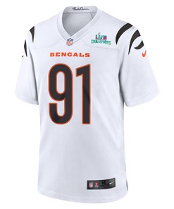 Trey Hendrickson 91 Cincinnati Bengals Super Bowl LVII Champions Men Game Jersey - White