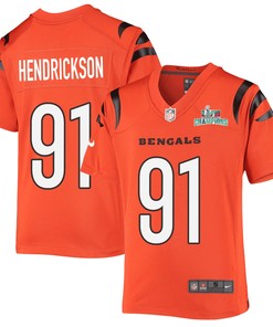 Trey Hendrickson 91 Cincinnati Bengals Super Bowl LVII Champions Youth Alternate Game Jersey - Black