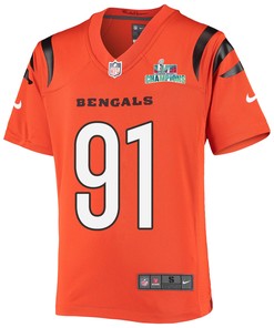 Trey Hendrickson 91 Cincinnati Bengals Super Bowl LVII Champions Youth Alternate Game Jersey - Black