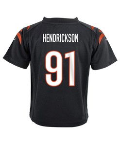 Trey Hendrickson 91 Cincinnati Bengals Super Bowl LVII Champions Youth Game Jersey - Black