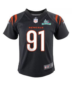 Trey Hendrickson 91 Cincinnati Bengals Super Bowl LVII Champions Youth Game Jersey - Black