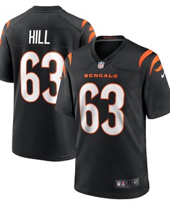Trey Hill 63 Cincinnati Bengals Game Jersey - Black