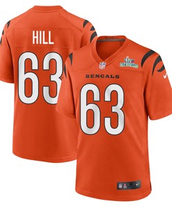 Trey Hill 63 Cincinnati Bengals Super Bowl LVII Champions Men Alternate Game Jersey - Orange