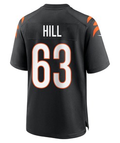 Trey Hill 63 Cincinnati Bengals Super Bowl LVII Champions Men Game Jersey - Black