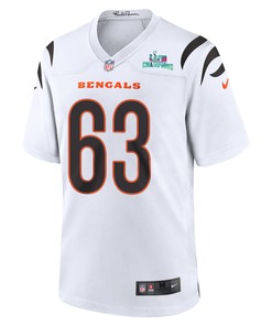 Trey Hill 63 Cincinnati Bengals Super Bowl LVII Champions Men Game Jersey - White