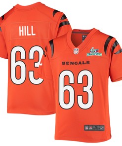 Trey Hill 63 Cincinnati Bengals Super Bowl LVII Champions Youth Alternate Game Jersey - Black