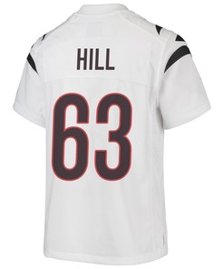 Trey Hill 63 Cincinnati Bengals Super Bowl LVII Champions Youth Game Jersey - White