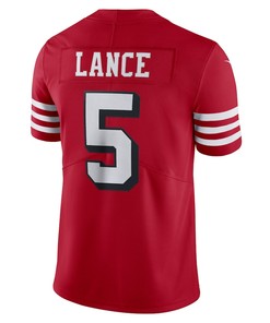 Trey Lance 5 San Francisco 49ers Alternate Vapor Limited Jersey - Scarlet