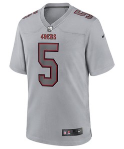 Trey Lance 5 San Francisco 49ers Atmosphere Fashion Game Jersey - Gray