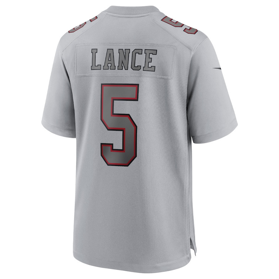 Trey Lance 5 San Francisco 49ers Atmosphere Fashion Game Jersey - Gray