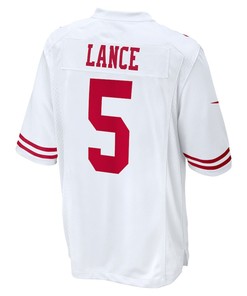 Trey Lance 5 San Francisco 49ers Game Jersey - White