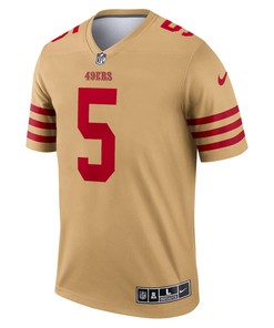 Trey Lance 5 San Francisco 49ers Inverted Legend Jersey - Gold