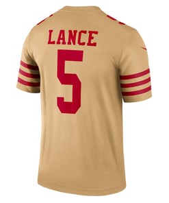 Trey Lance 5 San Francisco 49ers Inverted Legend Jersey - Gold
